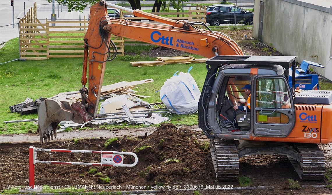 05.05.2022 - Baustelle am Haus für Kinder in Neuperlach